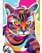  Παζλ Nova puzzle  1000  κομμάτια - Πολύχρωμη γάτα - 2t